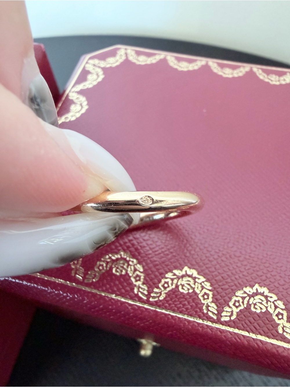 Cartier Juste un Clou 18K Rose Gold Diamond Pavé Nail Ring Classic Model Sz 51 - Picture 6 of 7